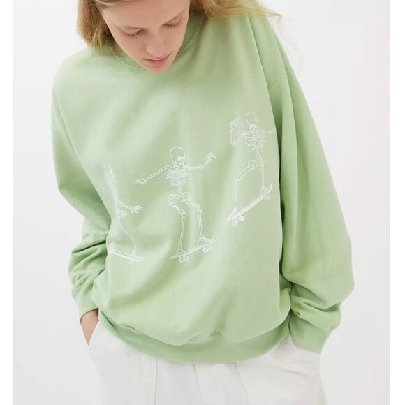 Urban Outfitters Sweaters - UO Project Social T Skateboard Skeletons Oversized Sweatshirt